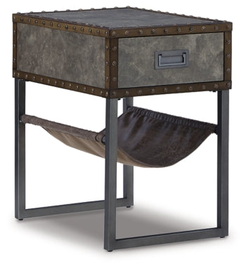Derrylin Chairside End Table - furniture place usa
