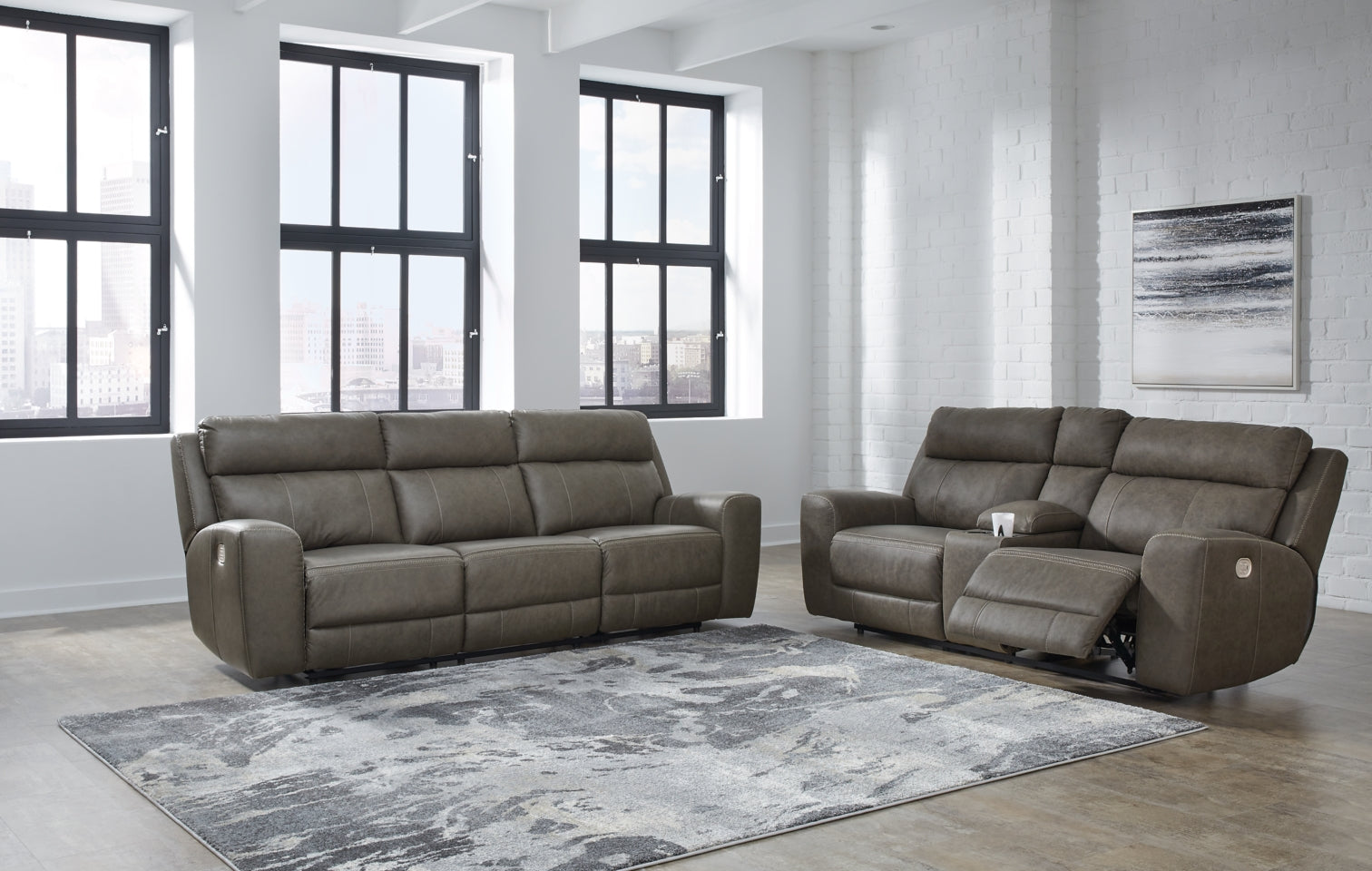 Roman Sofa and Loveseat - furniture place usa