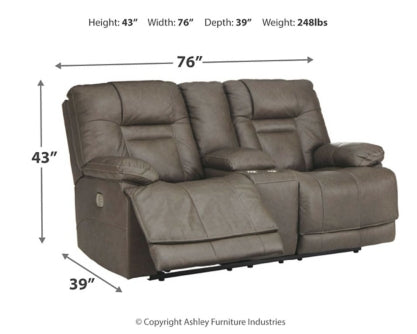 Wurstrow Power Reclining Sofa and Loveseat - furniture place usa