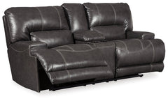 McCaskill Reclining Loveseat with Console - furniture place usa