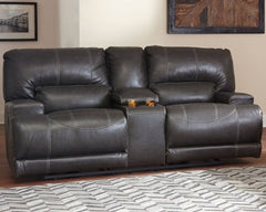 McCaskill Power Reclining Loveseat with Console - furniture place usa