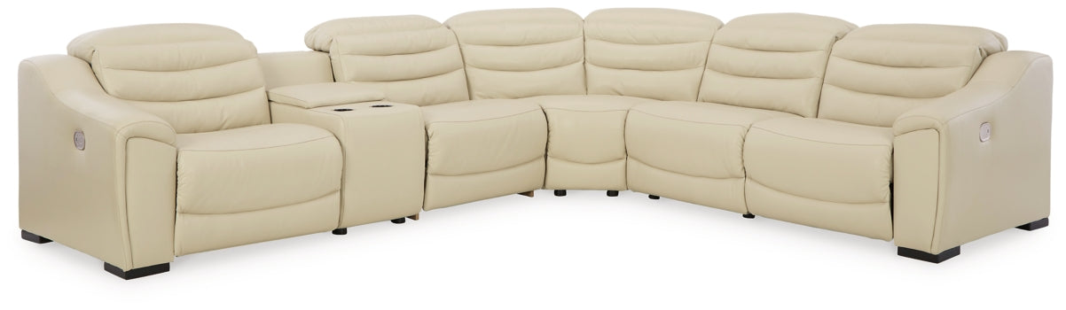Center Line 6-Piece Sectional with Recliner - furniture place usa
