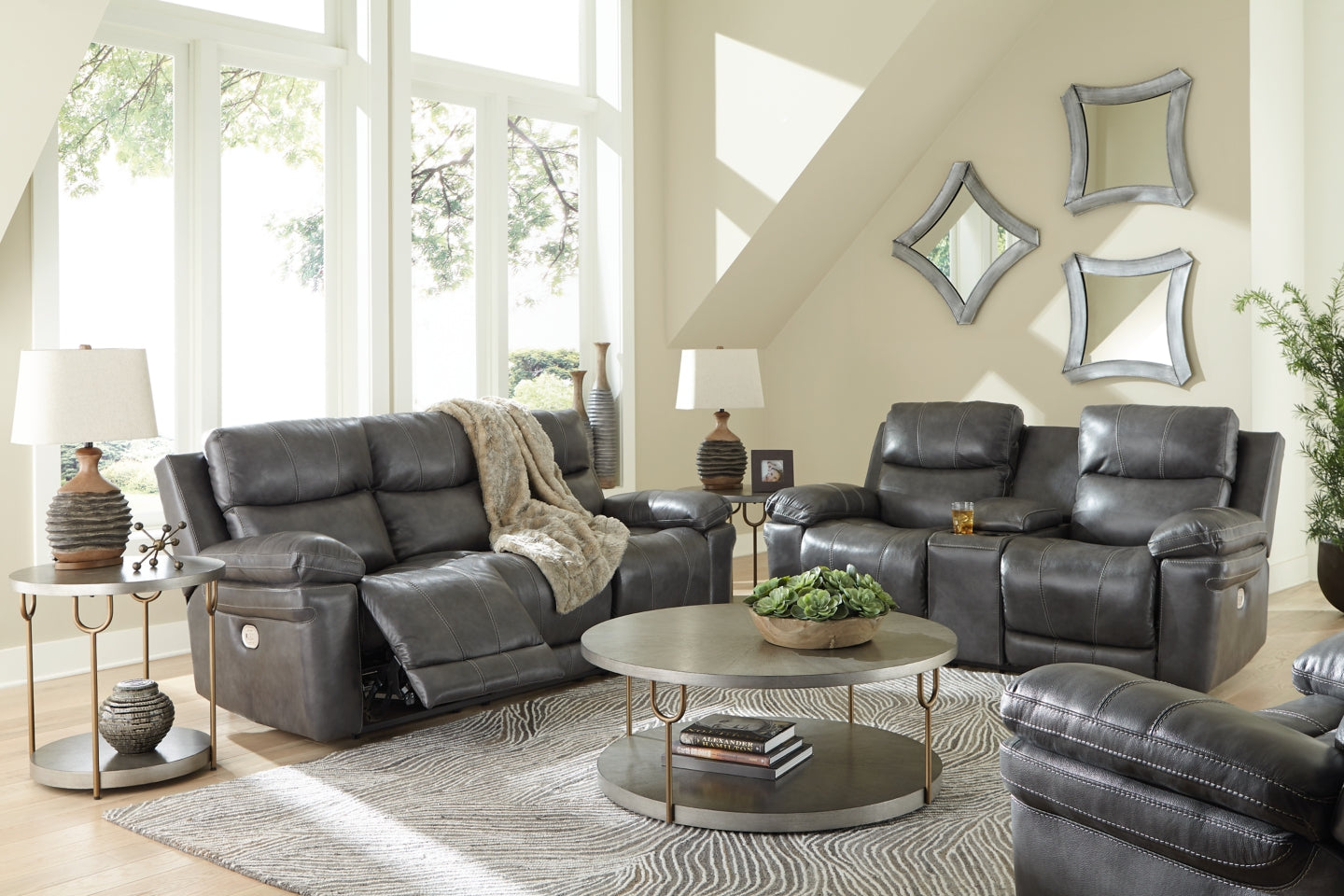 Edmar Sofa, Loveseat and Recliner - furniture place usa