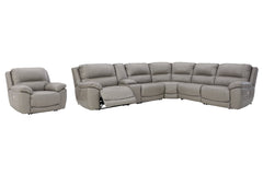 Dunleith 6-Piece Sectional with Recliner - furniture place usa