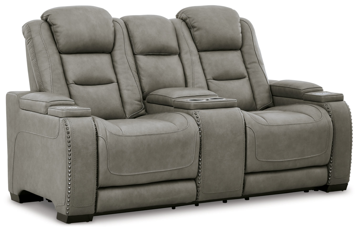 The Man-Den Sofa, Loveseat and Recliner - furniture place usa