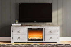 Willowton TV Stand with Electric Fireplace - furniture place usa