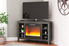 Arlenbry Corner TV Stand with Electric Fireplace - W275W5 - furniture place usa