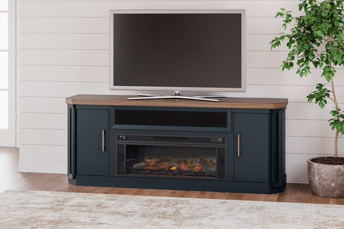 Landocken 83" TV Stand with Electric Fireplace - furniture place usa