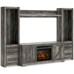 Wynnlow 4-Piece Entertainment Center with Electric Fireplace - W440W8 - furniture place usa