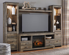 Trinell 4-Piece Entertainment Center with Electric Fireplace - W446W8 - furniture place usa