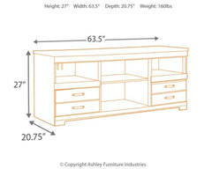 Trinell 63" TV Stand - furniture place usa