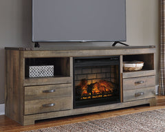Trinell 63" TV Stand with Electric Fireplace - W446W9 - furniture place usa