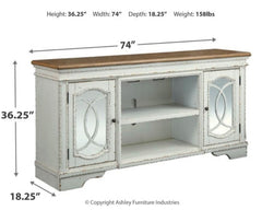Realyn 74" TV Stand - furniture place usa