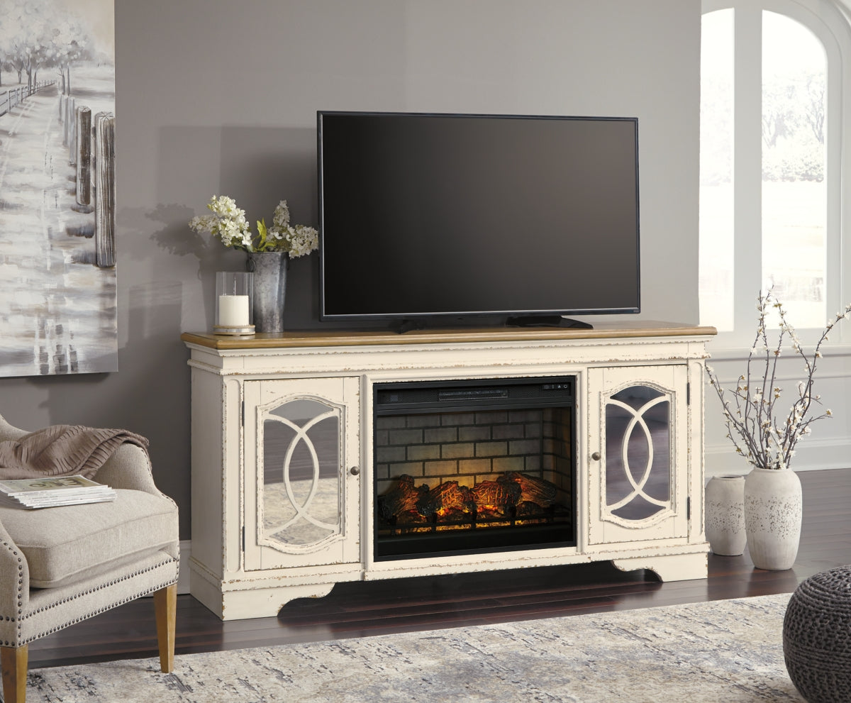 Realyn 74" TV Stand with Electric Fireplace - furniture place usa