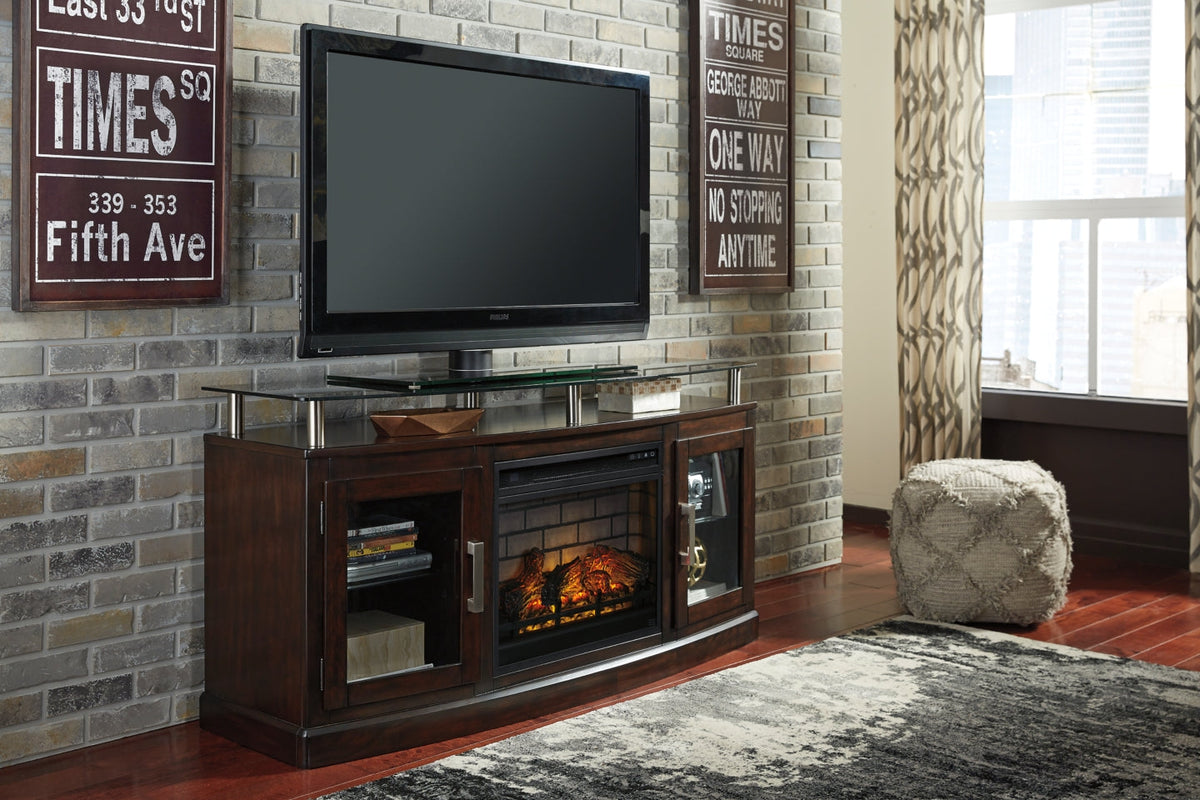 Chanceen 60" TV Stand with Electric Fireplace - W757W4 - furniture place usa