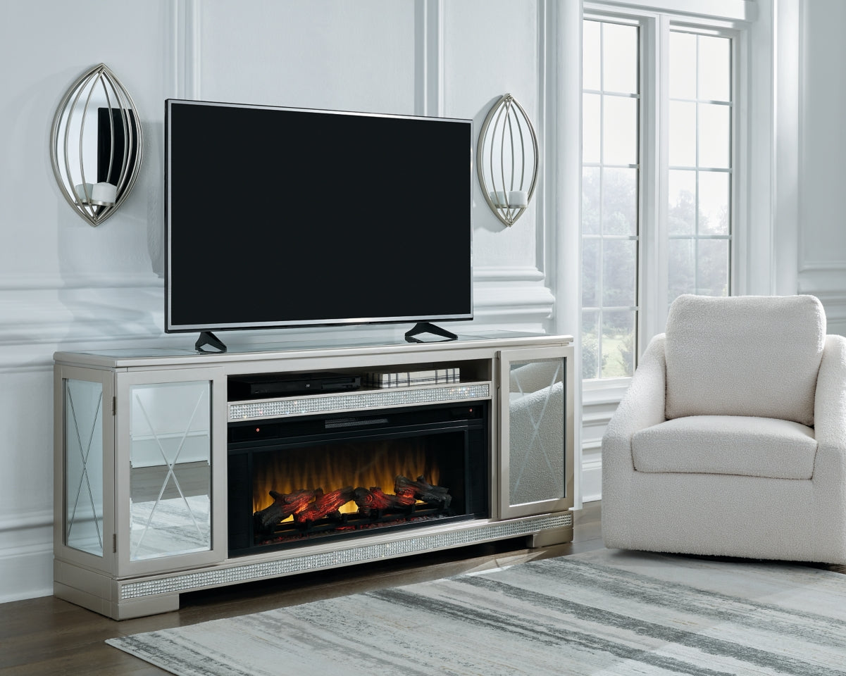 Flamory 72" TV Stand with Electric Fireplace - furniture place usa