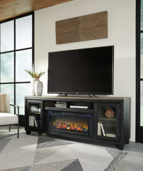 Foyland 83" TV Stand with Electric Fireplace - furniture place usa