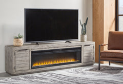 Naydell 92" TV Stand with Electric Fireplace - furniture place usa